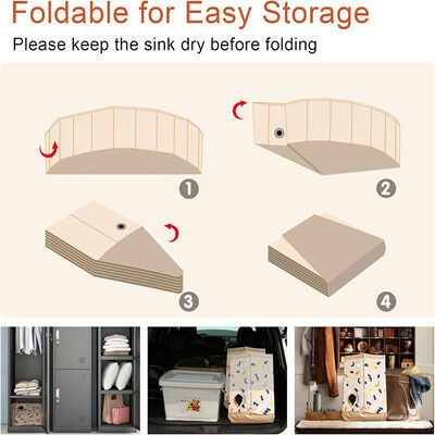 Foldable Dog Swimming Pool Small Dog Pet Indoor And Outdoor Cool Bath Tub