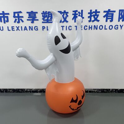 Halloween Cross Border Bestsellers PVC Inflatable LED Light Up Pumpkin Ghost Untoppleable Dolls