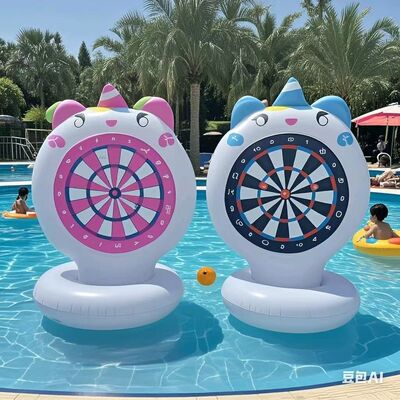 Inflatable unicorn throwing targets, PVC inflatable water darts, football penalty kicks, dartboard pasting fun, adult and children throwing toys, party game props