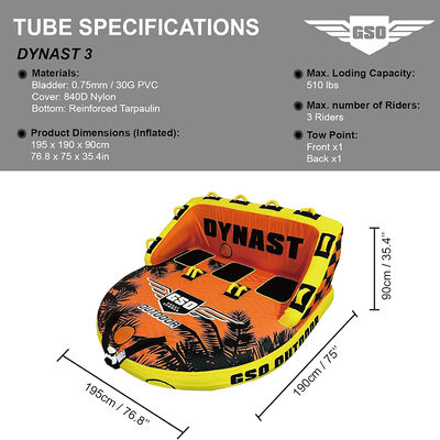 Max Load Capacity of 500 Lbs Inflatable Float Boat Durability with UV and Puncture Resistance