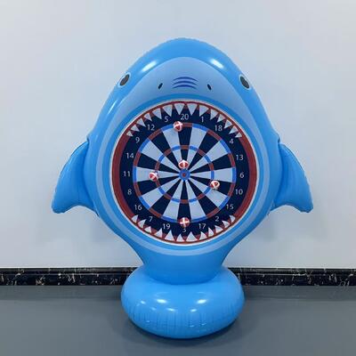 Inflatable Unicorn Throwing Game Target Sticky Darts Outdoor Garden Swimming Pool Children'S Funny Toys