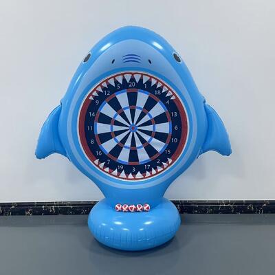 Inflatable Unicorn Throwing Game Target Sticky Darts Outdoor Garden Swimming Pool Children'S Funny Toys