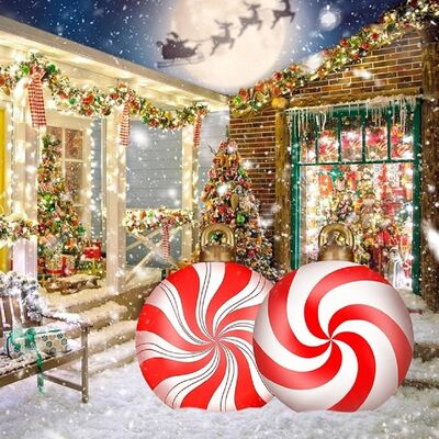 Inflatable Holiday Sphere Non-toxic PVC Christmas Air-Filled Globe