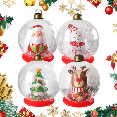 Easy To Store Deflates For Compact Storage Inflatable Christmas Ball Lightweight For Events