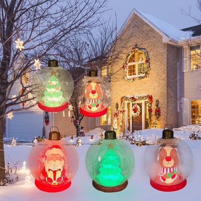 Easy To Store Deflates For Compact Storage Inflatable Christmas Ball Lightweight For Events