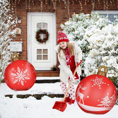 Christmas Air-Filled Globe Inflatable Ball for Festive Home Decoration