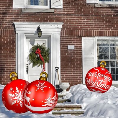 Christmas Air-Filled Globe Inflatable Ball for Festive Home Decoration