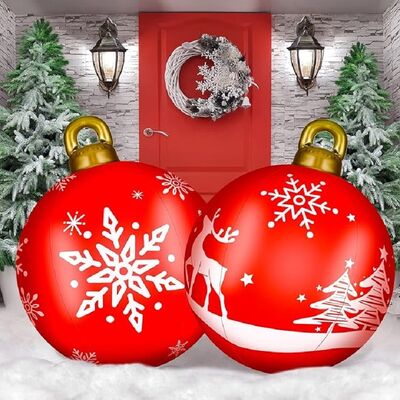 Christmas Air-Filled Globe Inflatable Ball for Festive Home Decoration