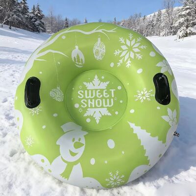 Package Includes Inflatable Ski Ring Suitable for Adults and Children Round Design