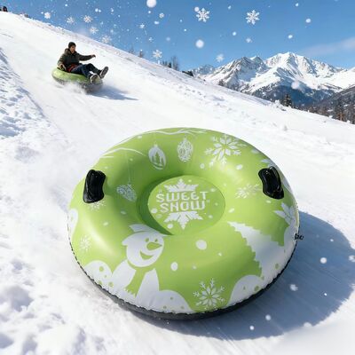 Package Includes Inflatable Ski Ring Suitable for Adults and Children Round Design