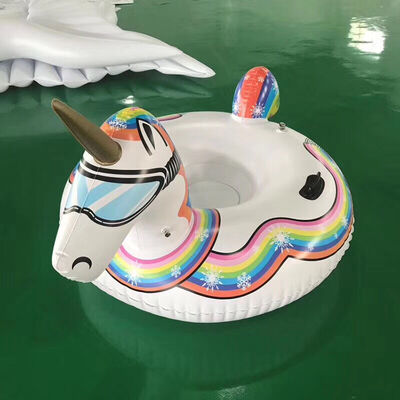 Outdoor ski circle unicorn PVC inflatable ski board, cold-proof and durable PVC material outdoor sports inflatable toy
