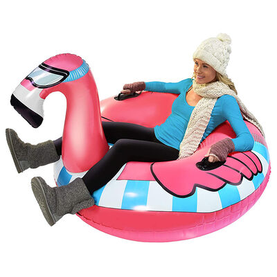High Durability Inflatable Ski Ring Round Design and Skiing Pattern for Winter Adventures