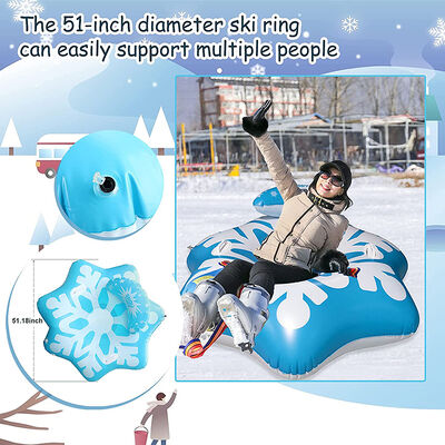 Compact And Easy To Store Inflated Ski Donut Suitable for All Snow Conditions