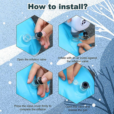 Compact And Easy To Store Inflated Ski Donut Suitable for All Snow Conditions