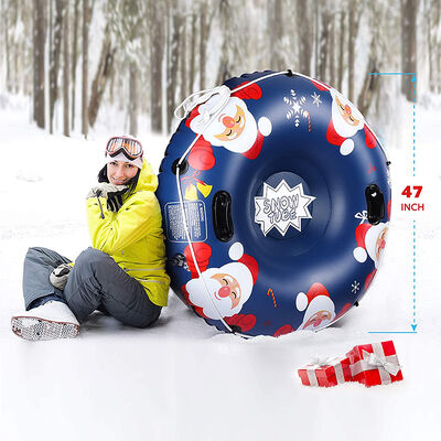 Safety First Inflatable Ski Ring with Handles And Safety Valves Electric Pump Inflation Method Compact And Easy To Store