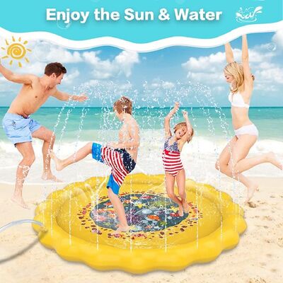 Blue Aquatic Spray Pad Round 40-68 Inches in Diameter