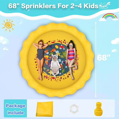 Blue Aquatic Spray Pad Round 40-68 Inches in Diameter