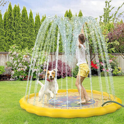 Blue Aquatic Spray Pad Round 40-68 Inches in Diameter