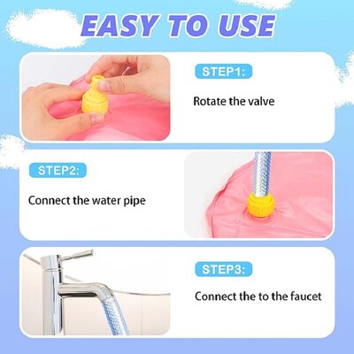 Summer children's water spray toy PVC pink Unicorn water spray pad, 69-inch spray pad, ideal summer play water spray pad, outdoor activity fountain toy