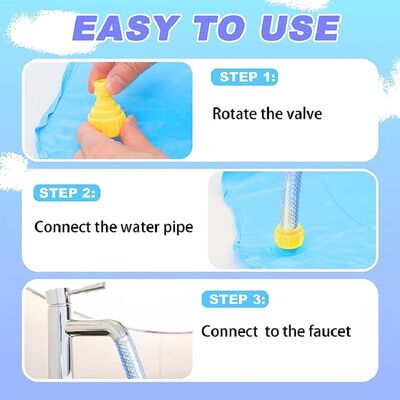 Summer Outdoor Children'S Water Spray Toy PVC Blue Shark  69-Inch