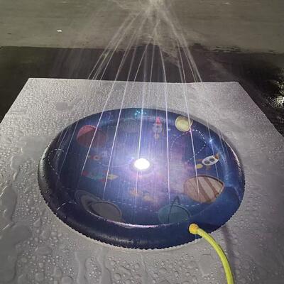 Summer Outdoor Children'S Luminous Water Spray Toy PVC Colored Printed Spray Pad  59-Inch