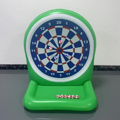 Red and green best-selling PVC inflatable water target for children's throwing toys, outdoor party sticky fun game props