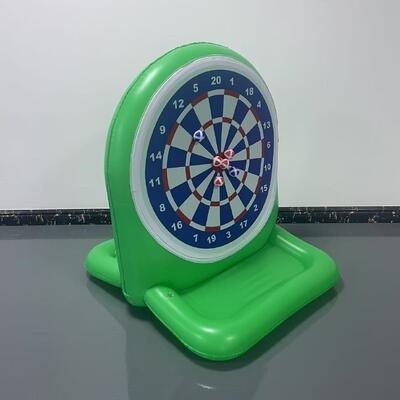 Red and green best-selling PVC inflatable water target for children's throwing toys, outdoor party sticky fun game props