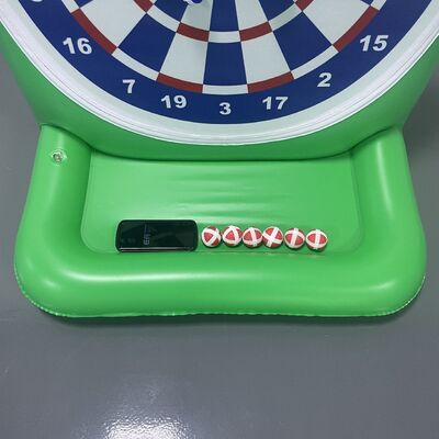 Red and green best-selling PVC inflatable water target for children's throwing toys, outdoor party sticky fun game props