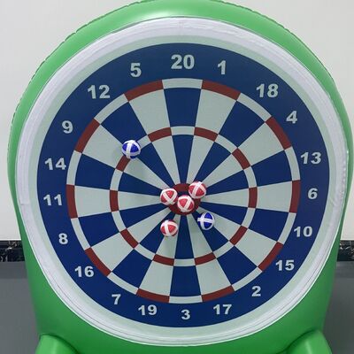 Red and green best-selling PVC inflatable water target for children's throwing toys, outdoor party sticky fun game props