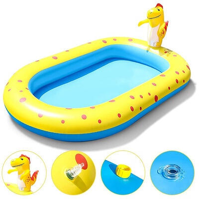 Inflatable water fountain children's toys, PVC inflatable dinosaur fountain pool, summer game interactive fountain swimming pool toys
