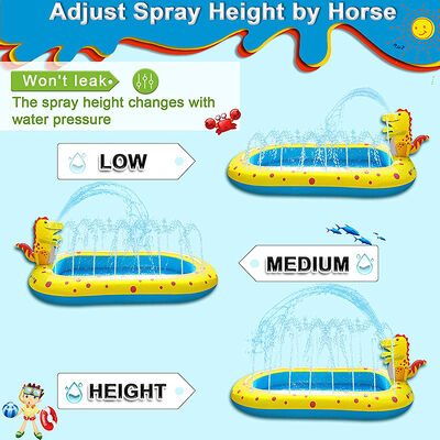 Inflatable water fountain children's toys, PVC inflatable dinosaur fountain pool, summer game interactive fountain swimming pool toys