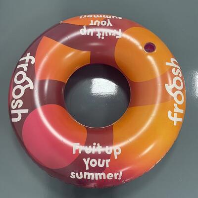 Large 120CM inflatable swimming ring, PVC inflatable leisure swimming pool float ring, party water lounge chair