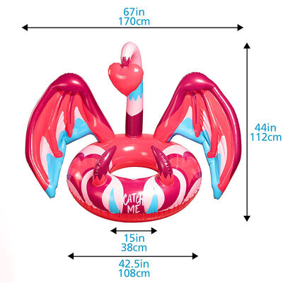 Inflatable Swimming Rings PVC Inflatable Love Bird Swimming Rings Outdoor Party Swimming Pools