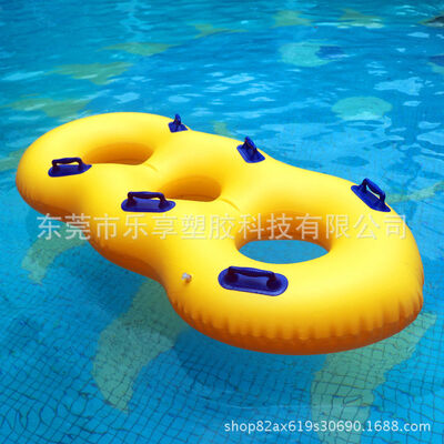 Water park 1-3 person thickened swimming rings, water slide rings, party multi-person floating rings