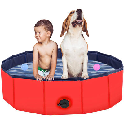 Lightweight And Easy To Carry Portable Pet Swimming Pool Durable PVC And Oxford Fabric Designed For Easy Setup And Storage