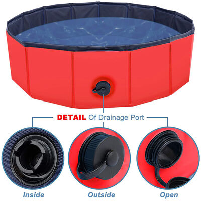 Lightweight And Easy To Carry Portable Pet Swimming Pool Durable PVC And Oxford Fabric Designed For Easy Setup And Storage