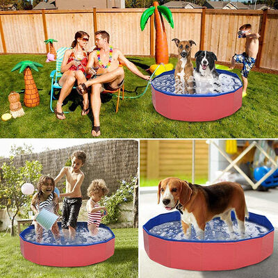 Lightweight And Easy To Carry Portable Pet Swimming Pool Durable PVC And Oxford Fabric Designed For Easy Setup And Storage