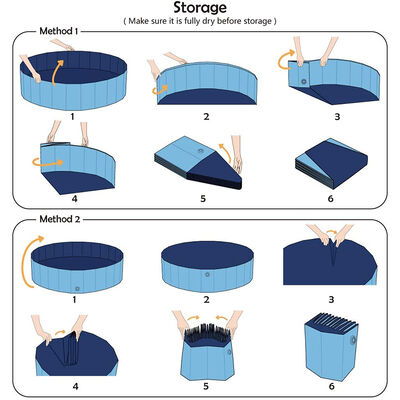 Lightweight And Easy To Carry Portable Pet Swimming Pool Durable PVC And Oxford Fabric Designed For Easy Setup And Storage