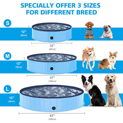 Scratch-resistant Foldable Dog Pool Lightweight 1.3 to 3.6 Kg Durable Tear-resistant Portable Pet Bathing Solution for Outdoor