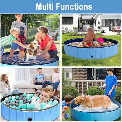 Scratch-resistant Foldable Dog Pool Lightweight 1.3 to 3.6 Kg Durable Tear-resistant Portable Pet Bathing Solution for Outdoor