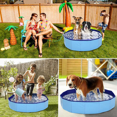 Scratch-resistant Foldable Dog Pool Lightweight 1.3 to 3.6 Kg Durable Tear-resistant Portable Pet Bathing Solution for Outdoor
