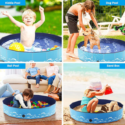 Lightweight And Easy To Carry Portable Pet Swimming Pool Durable PVC And Oxford Fabric Designed For Easy Setup And Storage