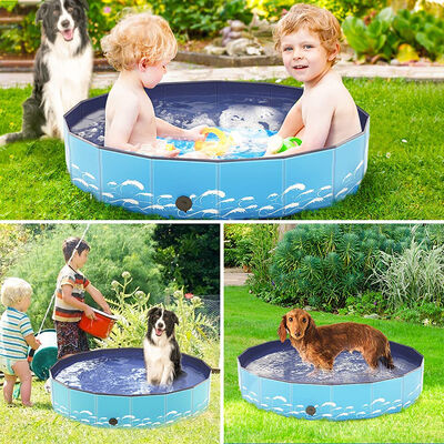 Lightweight And Easy To Carry Portable Pet Swimming Pool Durable PVC And Oxford Fabric Designed For Easy Setup And Storage