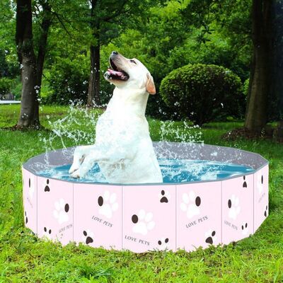 Foldable Compact Puppy Play Pool Capacity Approximately 100 to 600 Liters Suitable for Puppies Small Dogs Easy to Set Up