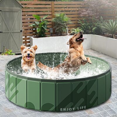 Scratch-resistant and tear-resistant foldable dog pool lightweight easy to carry portable dog pool weighing 1.3 to 3.6 kg ideal for outdoor