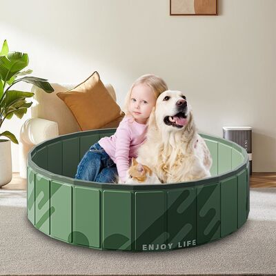 Scratch-resistant and tear-resistant foldable dog pool lightweight easy to carry portable dog pool weighing 1.3 to 3.6 kg ideal for outdoor
