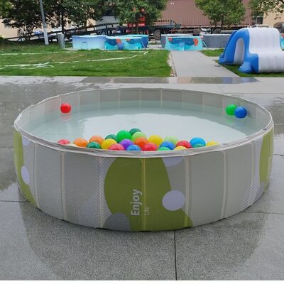 Lightweight And Easy To Carry Folding Canine Splash Pad Featuring Approximately 100-600 Liters Capacity