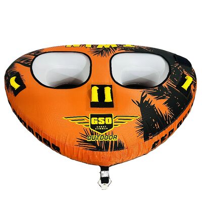 PVC inflatable water towing ring with fabric cover, water towing boat, double yacht, speedboat, rowing towing tube