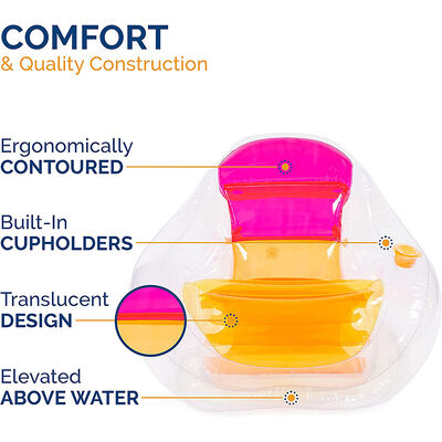 Outdoor Swimming Pool Water Inflatable Float PVC For  Single Person