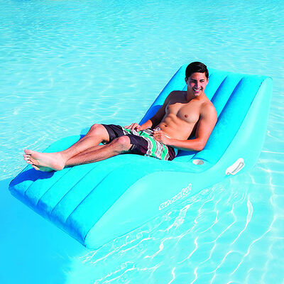 PVC flocked inflatable sofa, outdoor multi-purpose single and double lounge chair, indoor and outdoor swimming pool leisure, foldable